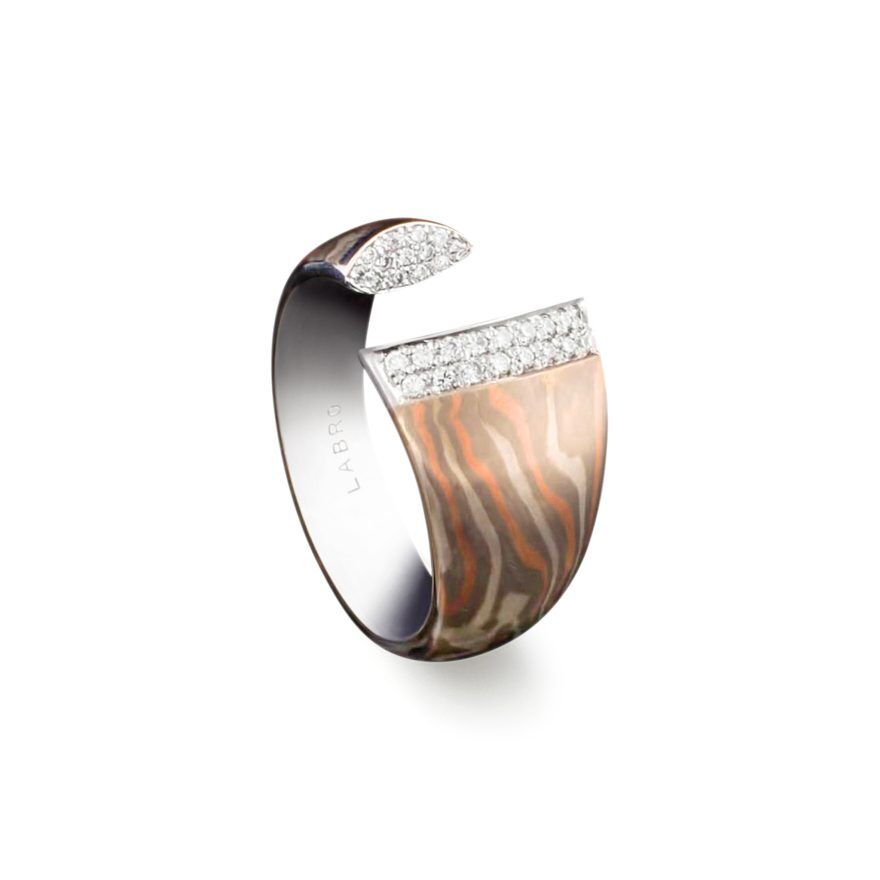 Kali Mokume Gane Signet Ring - Jaume Labro